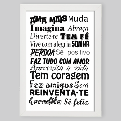 Moldura A4/A3 "Verbos"