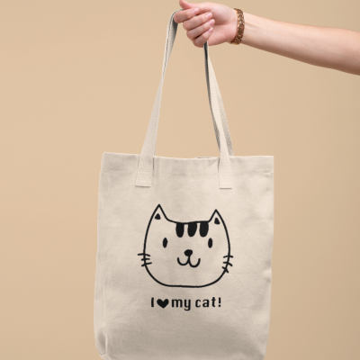 Saco Eco - "I love my cat"