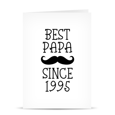 Postal "Best Papa Since" - Personalizável