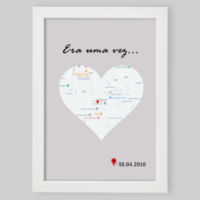 Moldura A4/A3 "Era uma vez" - Personalizável