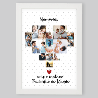 Moldura "Momentos com o Padrinho/Madrinha" - Personalizável