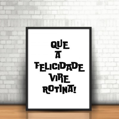 Moldura A4/A3 "Felicidade"