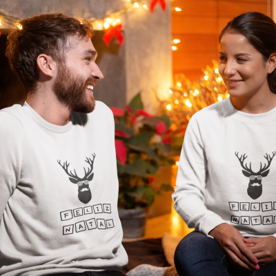 Camisola Grossa de Natal - "Feliz Natal"