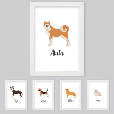 Moldura "Cães" - Personalizável