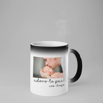 Caneca Mágica "Adoro-te Pai" - Personalizável