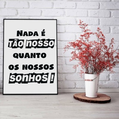 Moldura A4/A3 "Nossos sonhos"