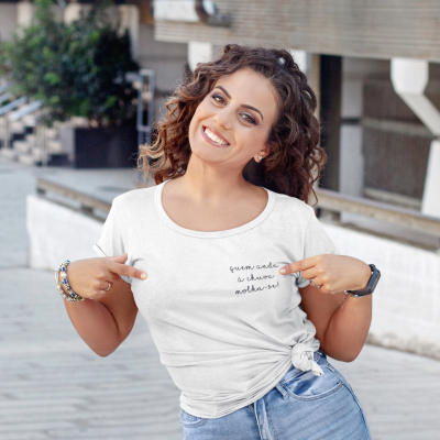 T-shirt Atitude - "quem anda à chuva molha-se"