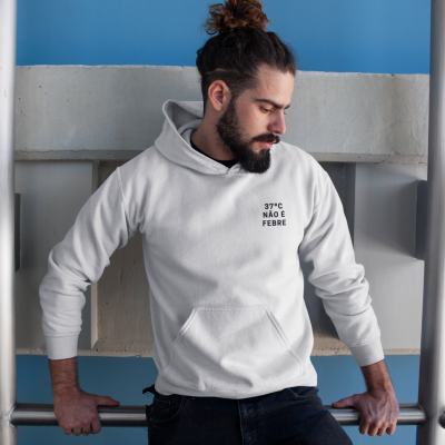 Hoodie PEARLS Branco - "37 NÃO É FEBRE"