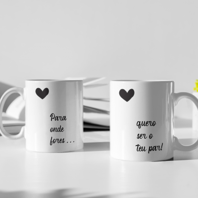 Canecas - "Quero ser o teu par"