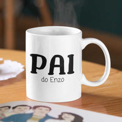 Caneca - "Pai do Enzo" -  Personalizável
