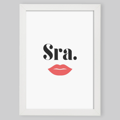 Moldura A4/A3 "Sra."