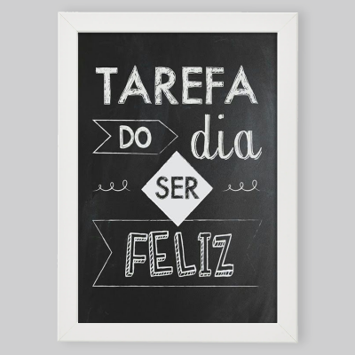 Moldura A4/A3 "Ser feliz"