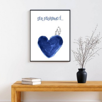 Moldura A4/A3 "Ser Padrinho"