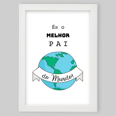 Moldura "Melhor Pai do Mundo"