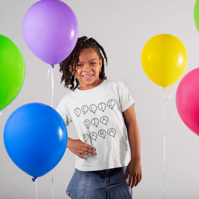 T-shirt - "Feliz dia" - Personalizável