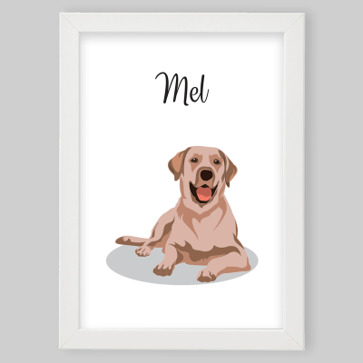 Moldura "Labrador Retriever" - Personalizável