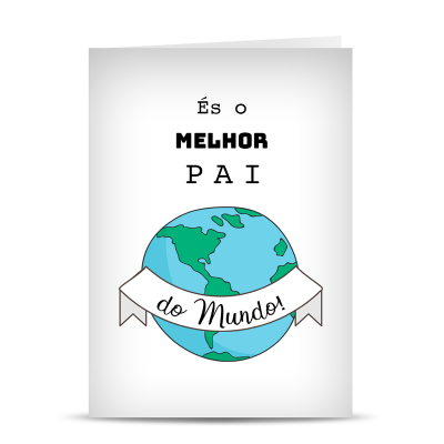 Postal "Melhor Pai do Mundo"