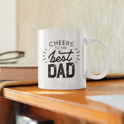Caneca - "Cheers to the best dad"