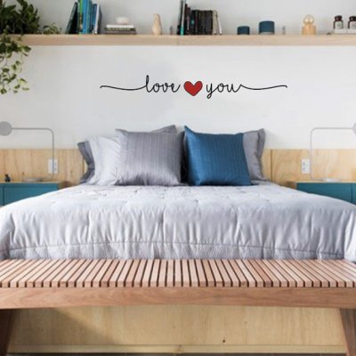 Vinil Decorativo - "Love you"