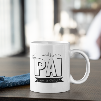 Caneca - "Pai desde" -  Personalizável