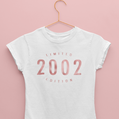 T-shirt - Ano de Nascimento 2002 Limited Edition