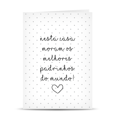 Postal " Melhores Padrinhos"