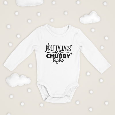 Body de bebé - Pretty Eyes and Chubby Thighs
