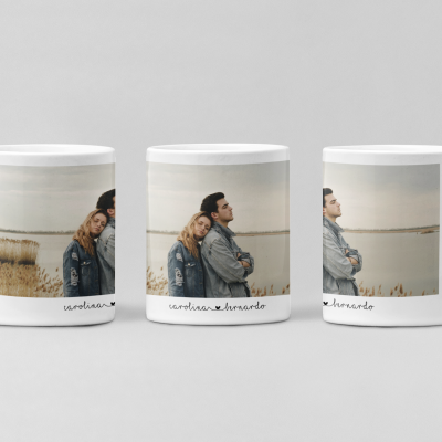Caneca - "Carolina e Bernardo" -  Personalizável