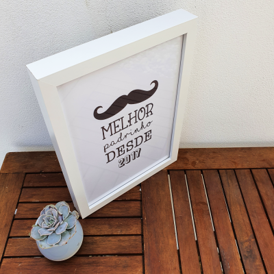 Moldura "Melhor Padrinho desde" - Personalizável