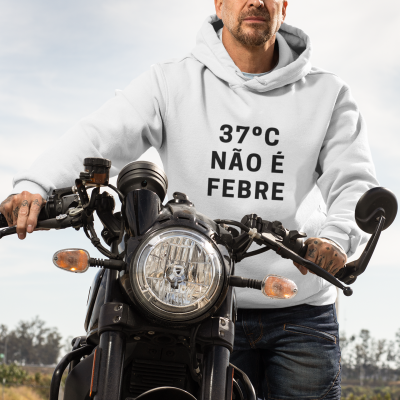 Hoodie PEARLS Branco - "37 NÃO É FEBRE"