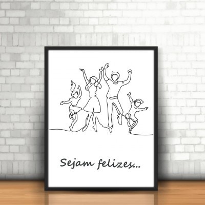 Moldura A4/A3 "Sejam Felizes"