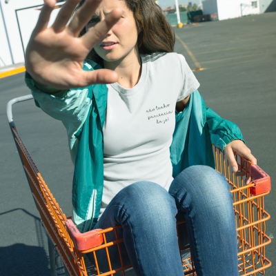 T-shirt Atitude - "não tenho paciência de jó"