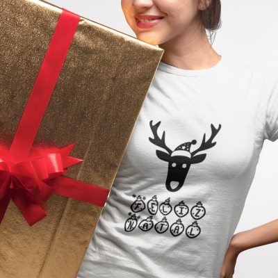 T-shirt de Natal - "Feliz Natal"