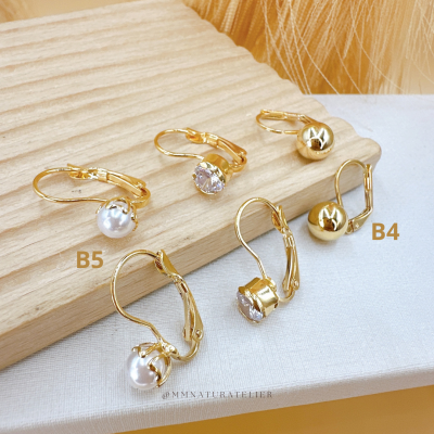 Brincos  com fecho tipo francês