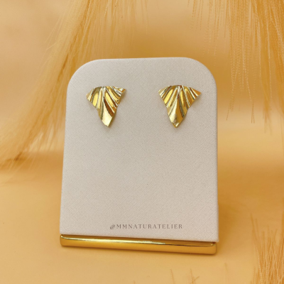 Brincos Triângulo Orgânico