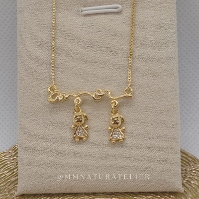 Colar Amor 2 meninas