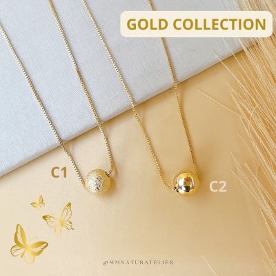 Colar Esfera Dourada