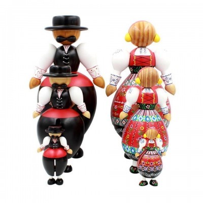 Minhotos em madeira - Par