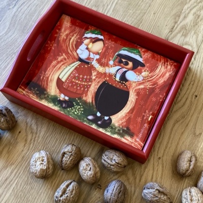 Tabuleiro de Natal com Azulejo