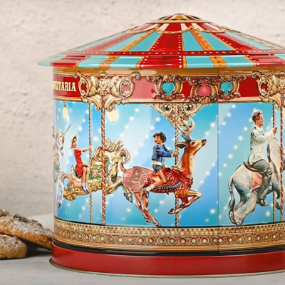 Lata de Música com Bolachas - Carrossel