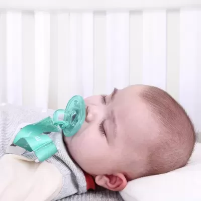 Conjunto de chupeta, estojo e prendedor (0-6m)