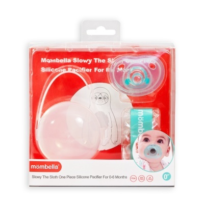 Conjunto de chupeta, estojo e prendedor (0-6m)