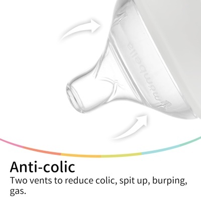 Biberão anti-cólicas de vidro, linha Classic, 180ml (rosa)