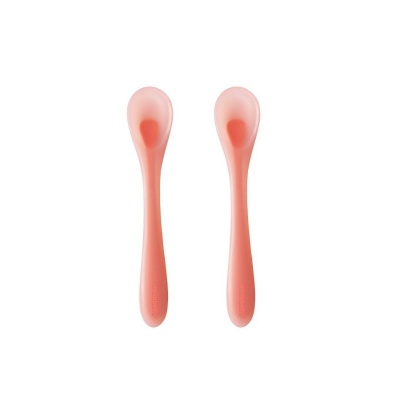 Colheres de silicone (rosa), pack de 2