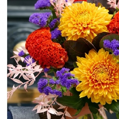 Bouquet de fleurs d'automne - Marigny