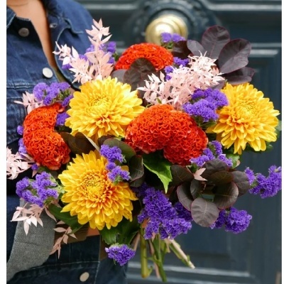 Bouquet de fleurs d'automne - Marigny
