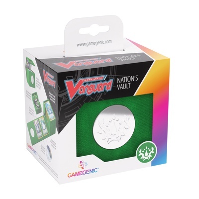 Caixa de estojo verde com símbolo branco para Cardfight!! Vanguard