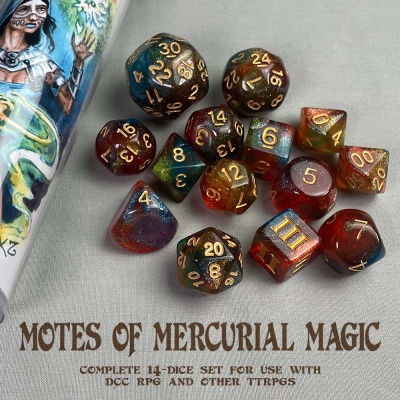 DCC RPG Dice - Motes of Mercurial Magic