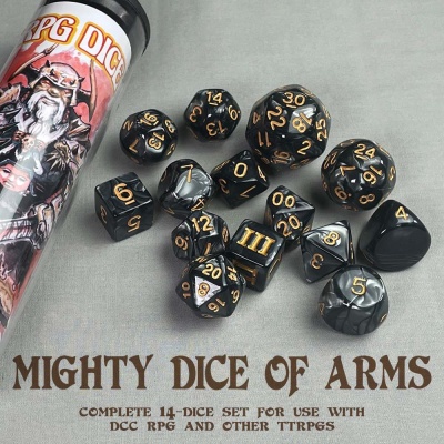 DCC RPG Dice - Mighty Dice of Arms