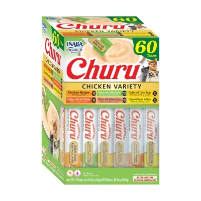 Churu Cat Sortido de Frango (Pack 60 uni.)